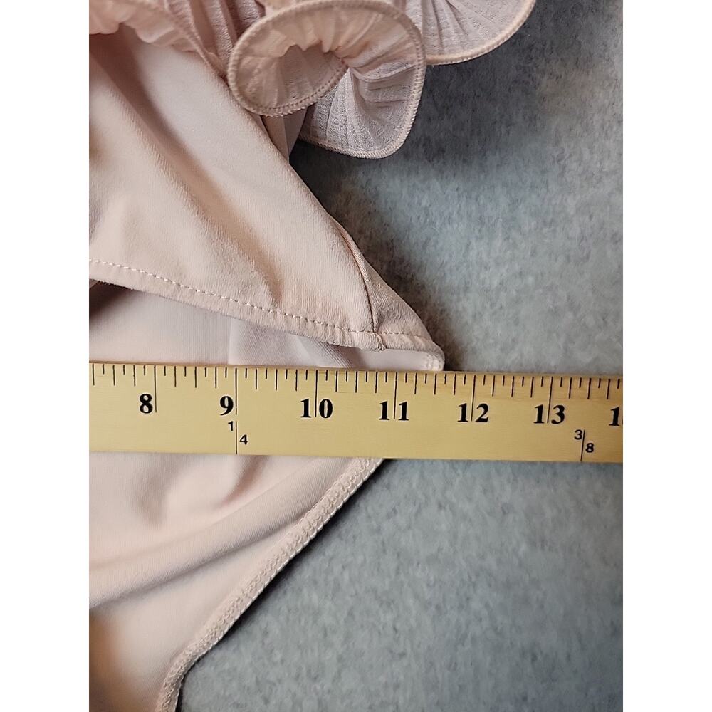 Intimately Free People For The Frill Of It Pink Ruffled Bodysuit Women's XS - Picture 9 of 13